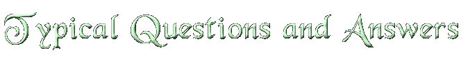 Typical questions and answers